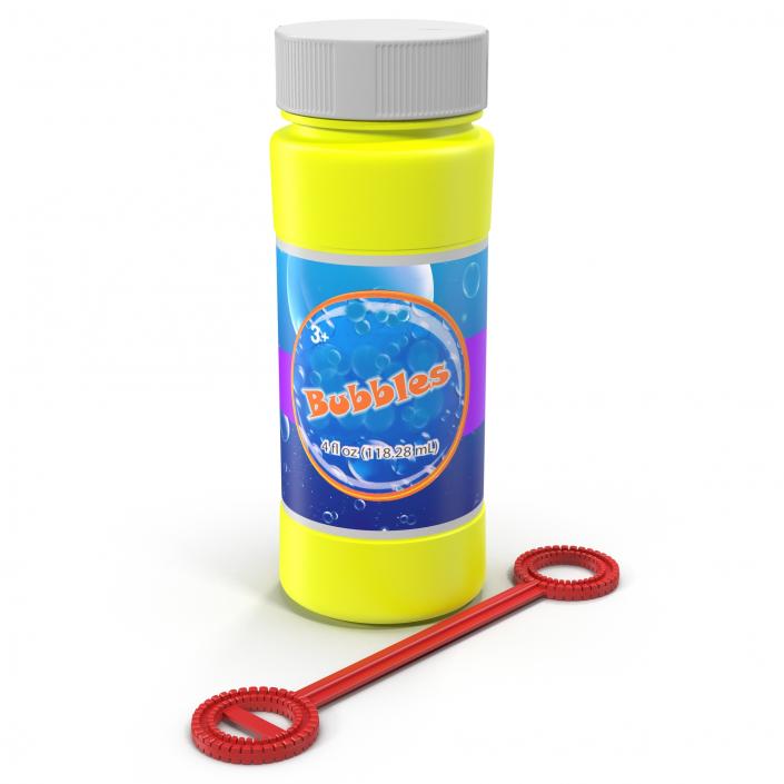 3D Bubbles Bottle and Wand Generic