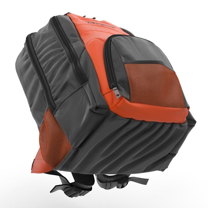 3D Backpack Black Orange