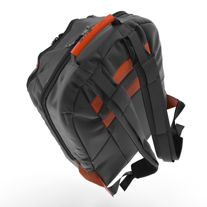 3D Backpack Black Orange