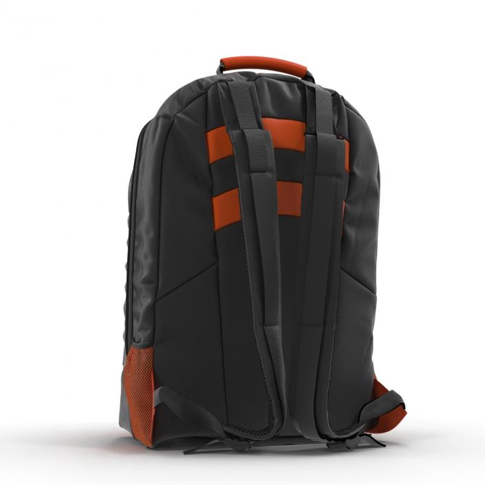 3D Backpack Black Orange