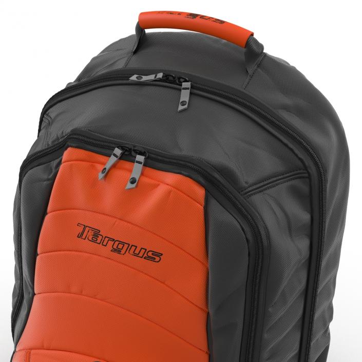 3D Backpack Black Orange