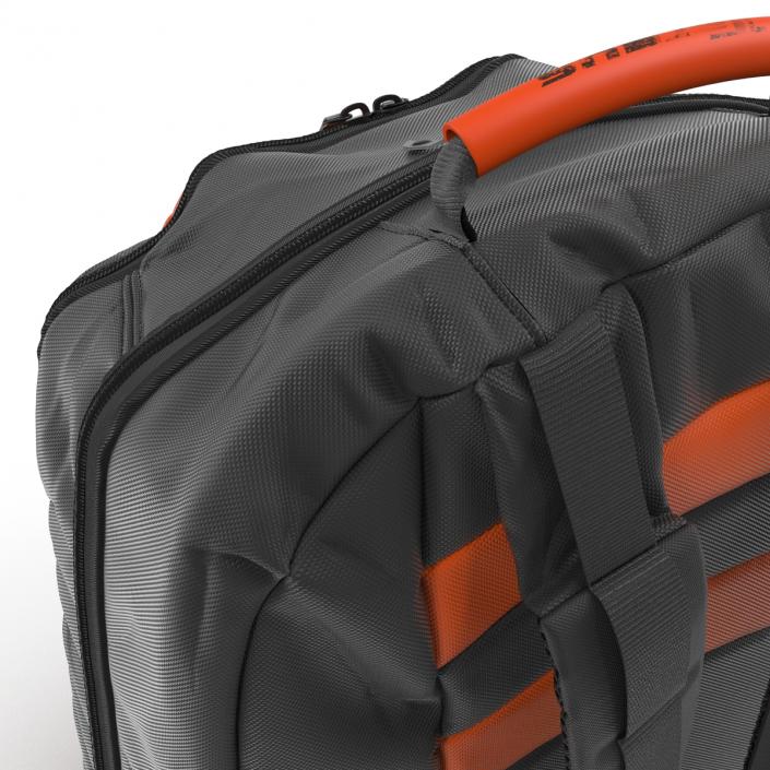 3D Backpack Black Orange