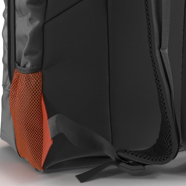 3D Backpack Black Orange