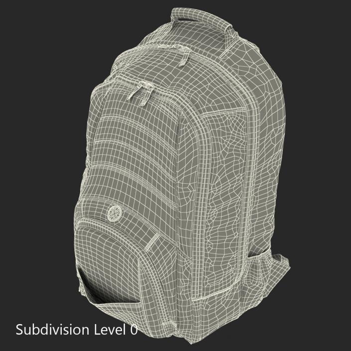 3D Backpack Blue model