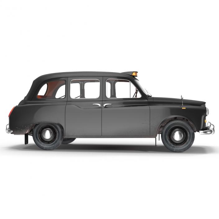 3D London Cab FX4 Rigged