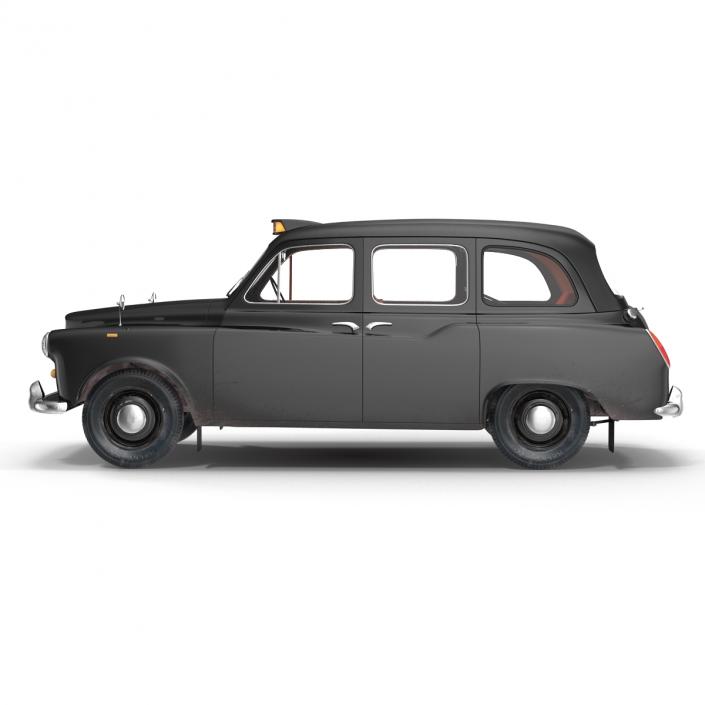 3D London Cab FX4 Rigged