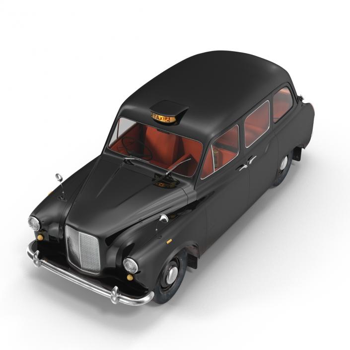 3D London Cab FX4 Rigged