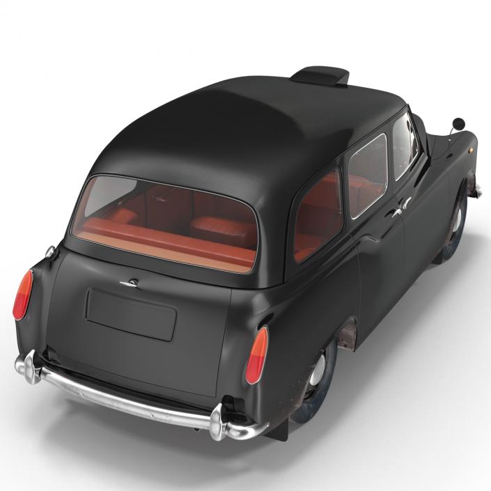 3D London Cab FX4 Rigged