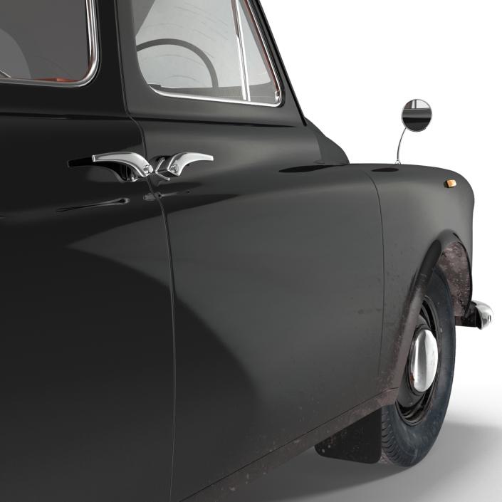 3D London Cab FX4 Rigged