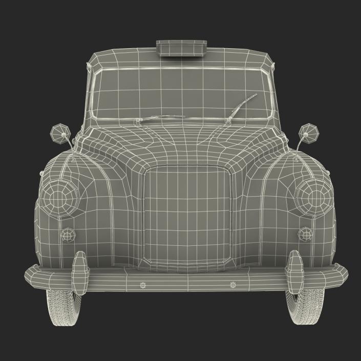 3D London Cab FX4 Rigged