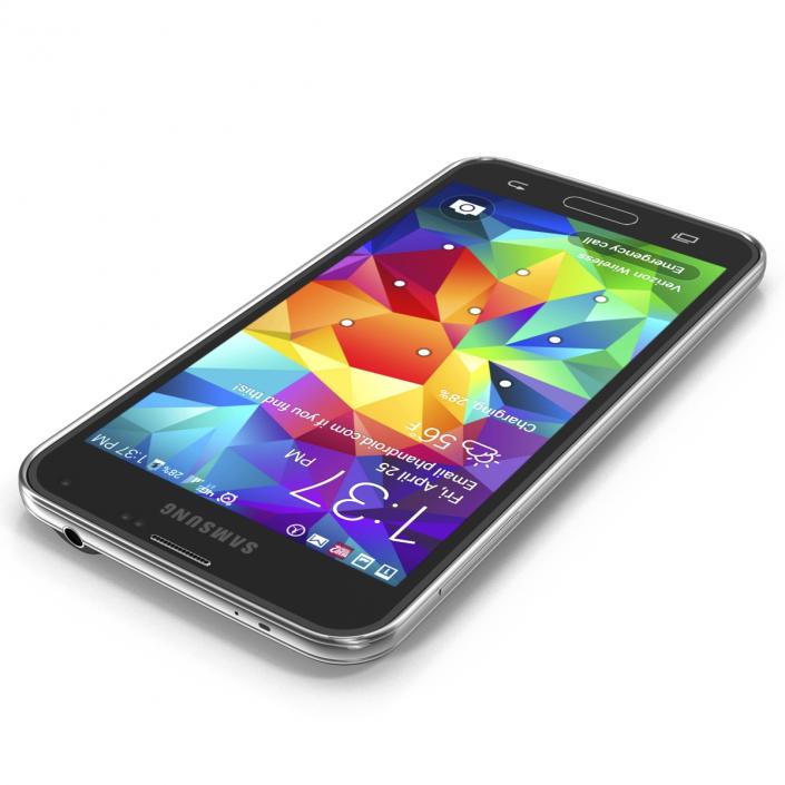 3D Samsung Galaxy S5 Black model