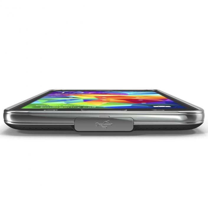 3D Samsung Galaxy S5 Black model