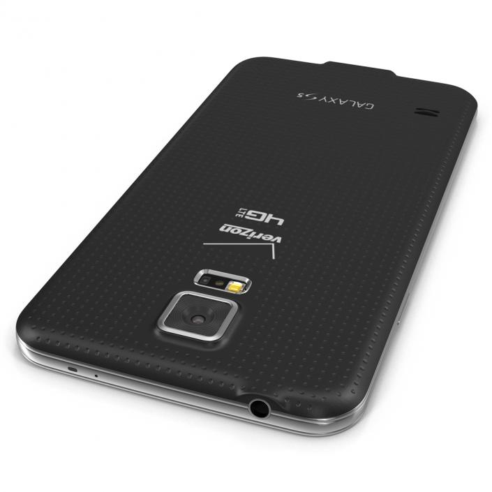 3D Samsung Galaxy S5 Black model