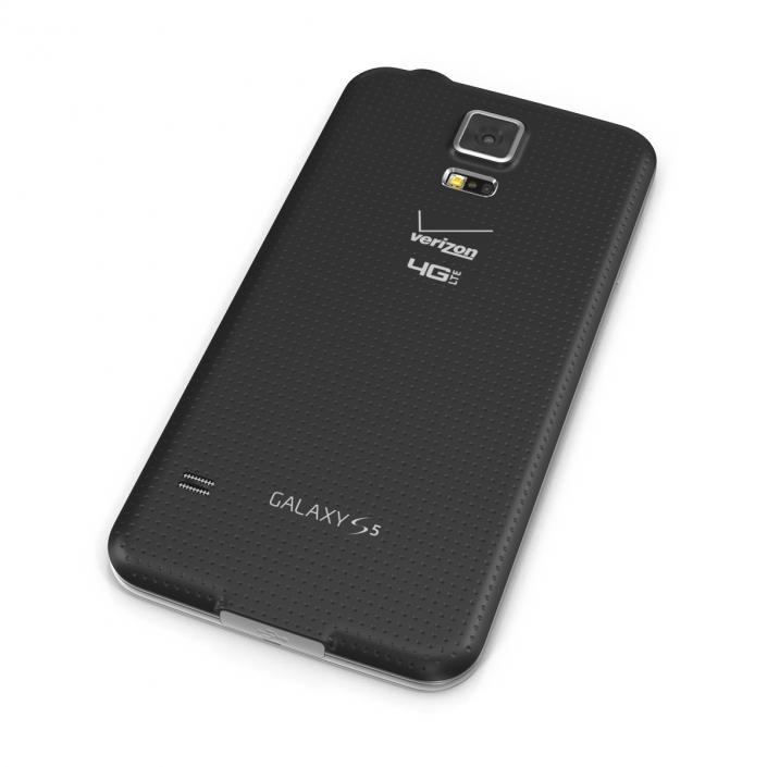 3D Samsung Galaxy S5 Black model