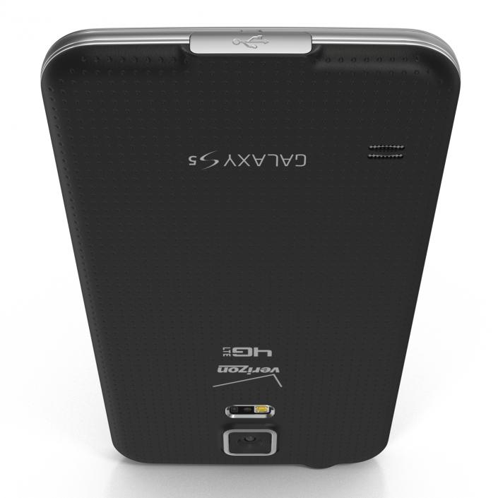 3D Samsung Galaxy S5 Black model