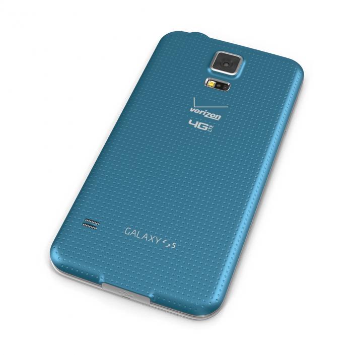 Samsung Galaxy S5 Blue 3D