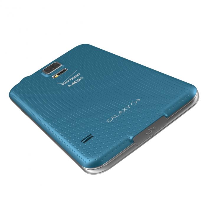 Samsung Galaxy S5 Blue 3D