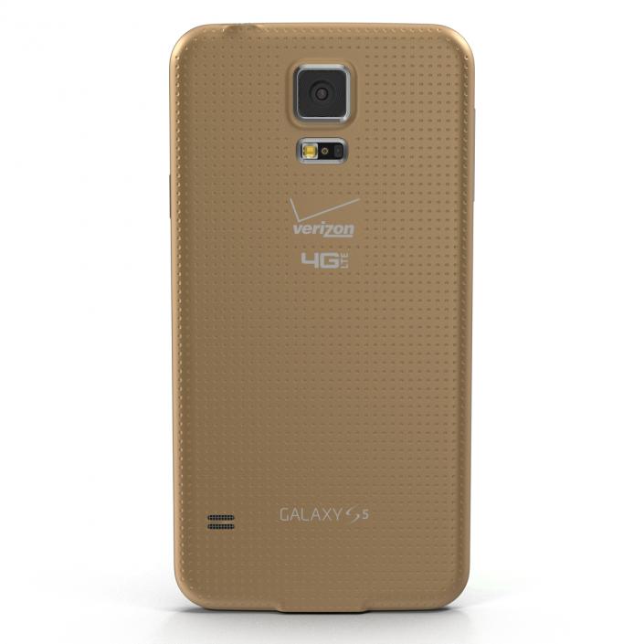 Samsung Galaxy S5 Gold 3D