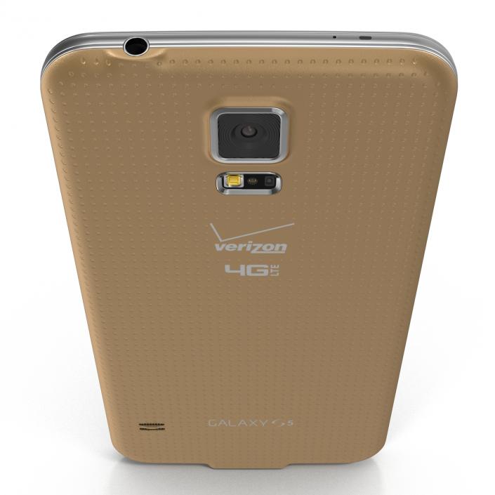 Samsung Galaxy S5 Gold 3D