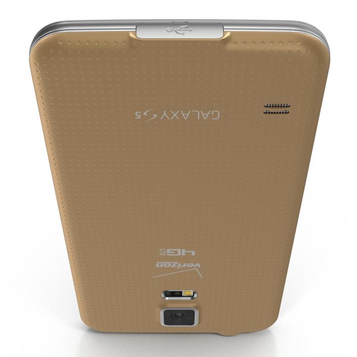 Samsung Galaxy S5 Gold 3D