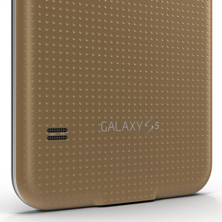 Samsung Galaxy S5 Gold 3D