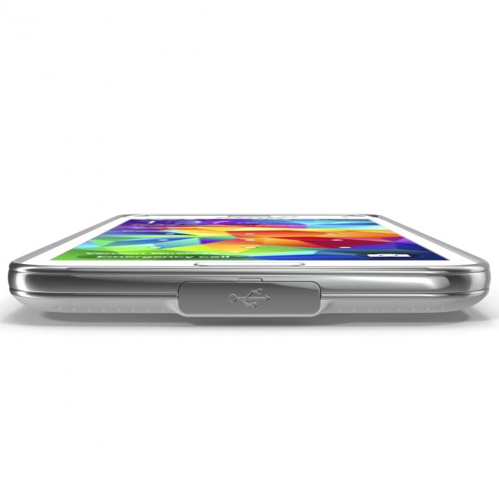 3D Samsung Galaxy S5 White model