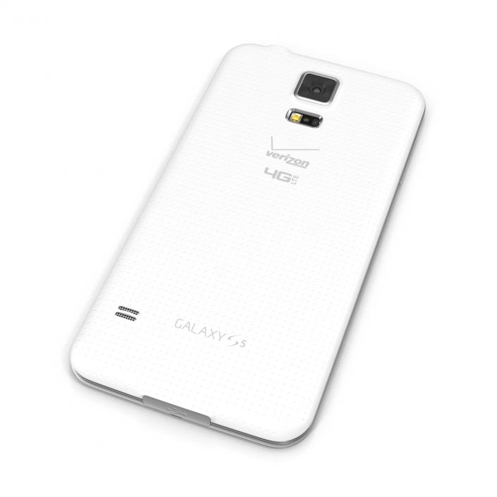 3D Samsung Galaxy S5 White model