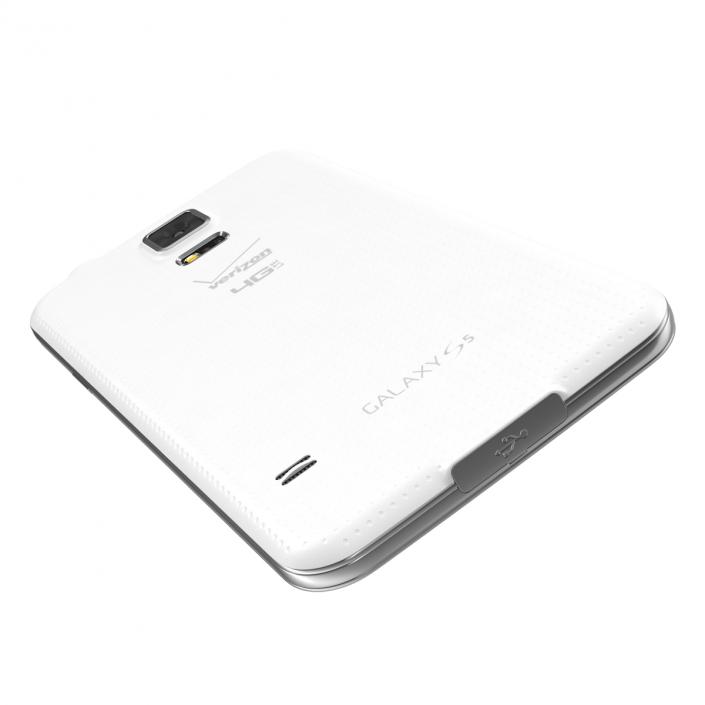 3D Samsung Galaxy S5 White model