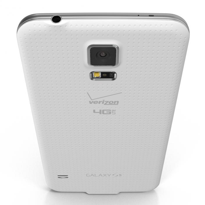 3D Samsung Galaxy S5 White model