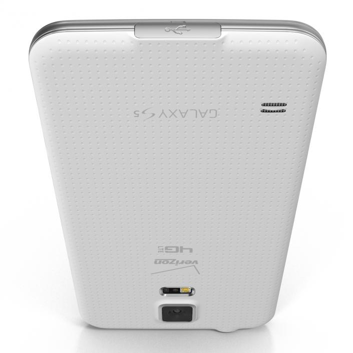 3D Samsung Galaxy S5 White model