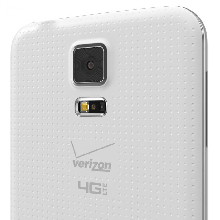 3D Samsung Galaxy S5 White model