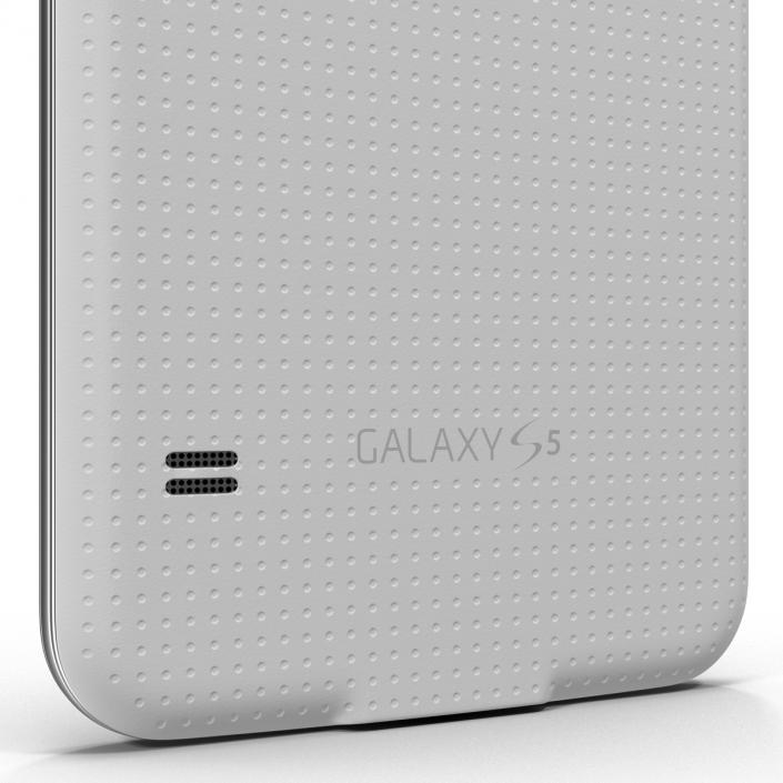 3D Samsung Galaxy S5 White model