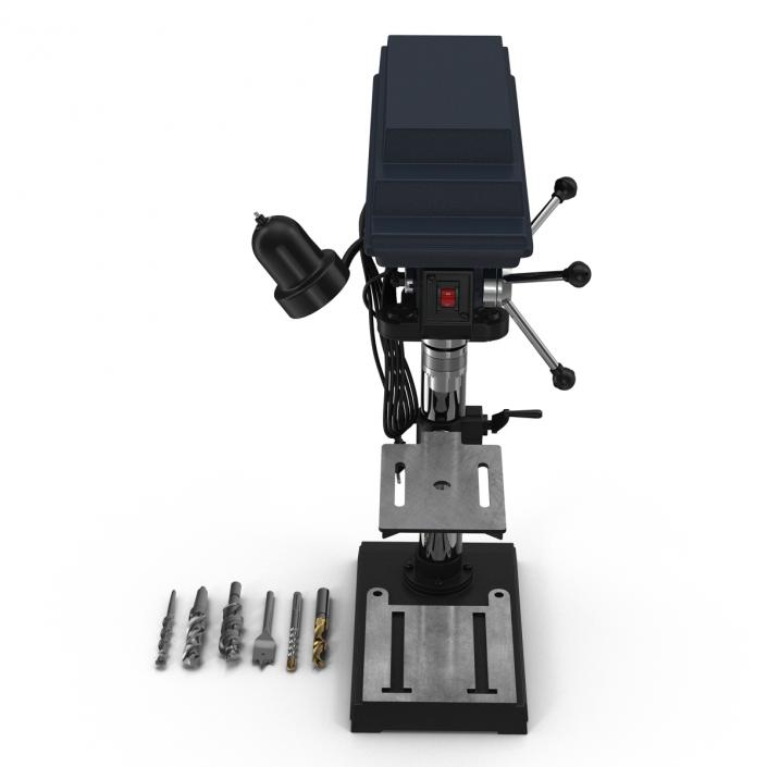 3D Delta Drill Press with Drill Bits model