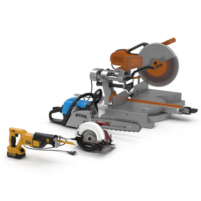 3D Electric Saws 3D Models Collection 2