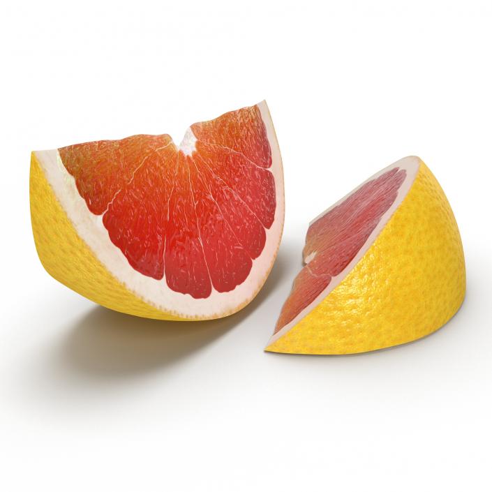 3D Grapefruit Slice