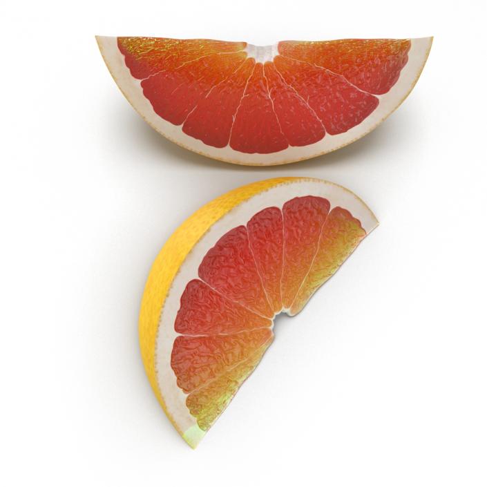 3D Grapefruit Slice