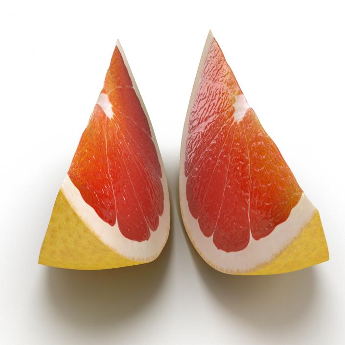 3D Grapefruit Slice