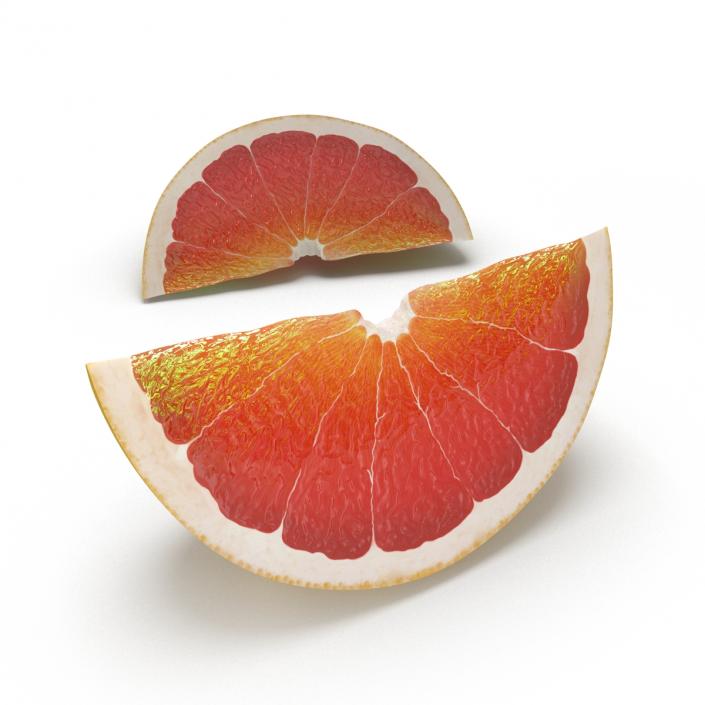 3D Grapefruit Slice