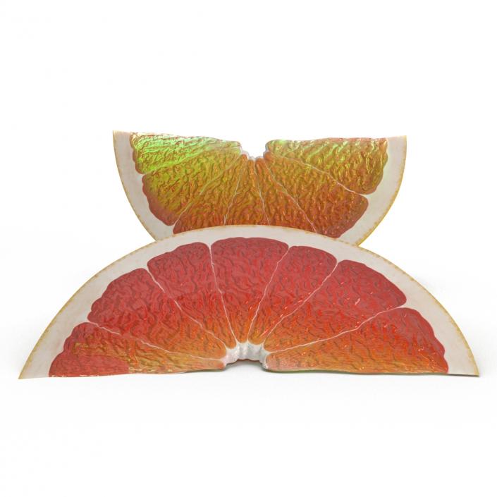 3D Grapefruit Slice 2 model