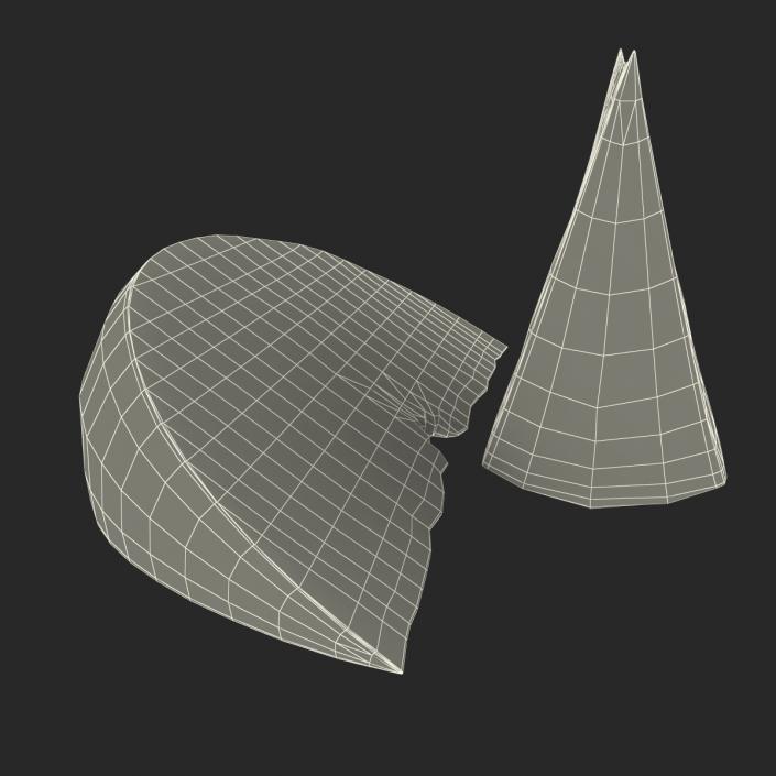 3D Grapefruit Slice 2 model