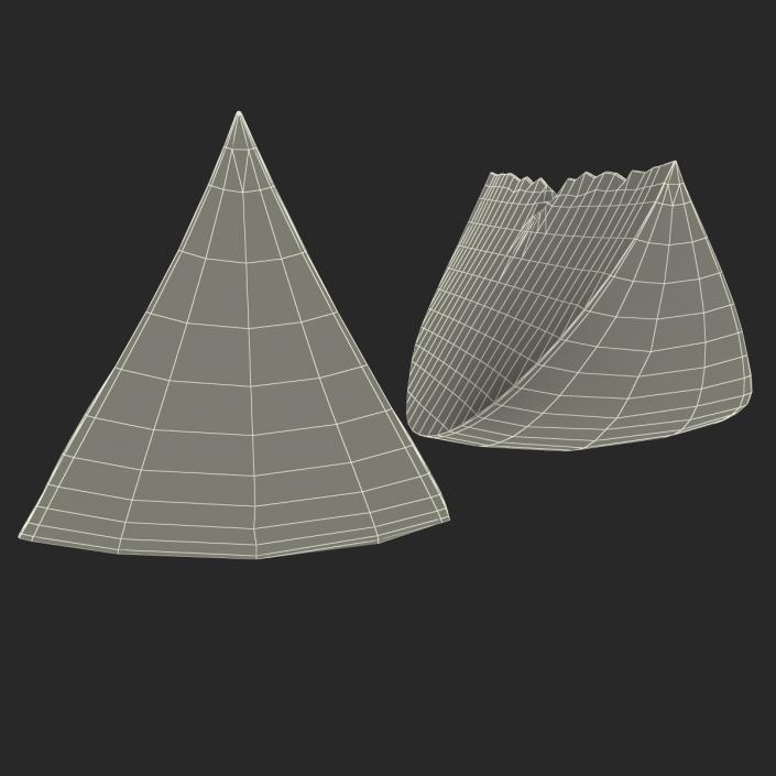 3D Grapefruit Slice 3 model