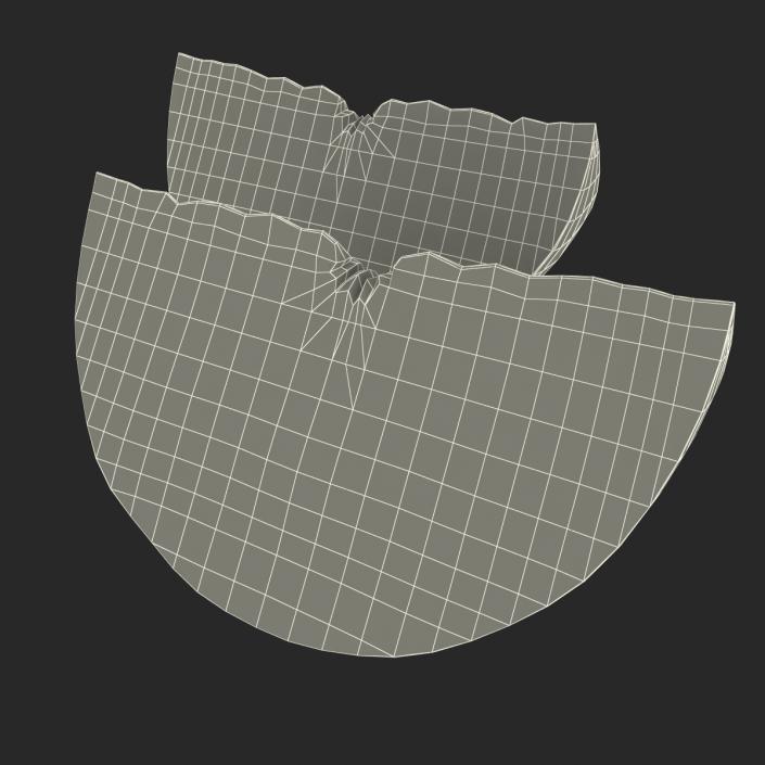 3D Grapefruit Slice 3 model