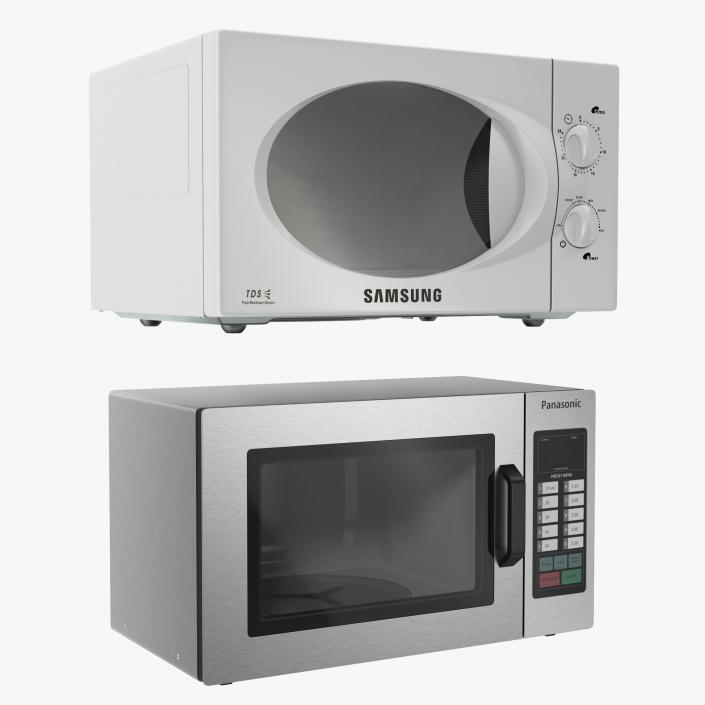 3D Microwave Ovens 3D Models Collection