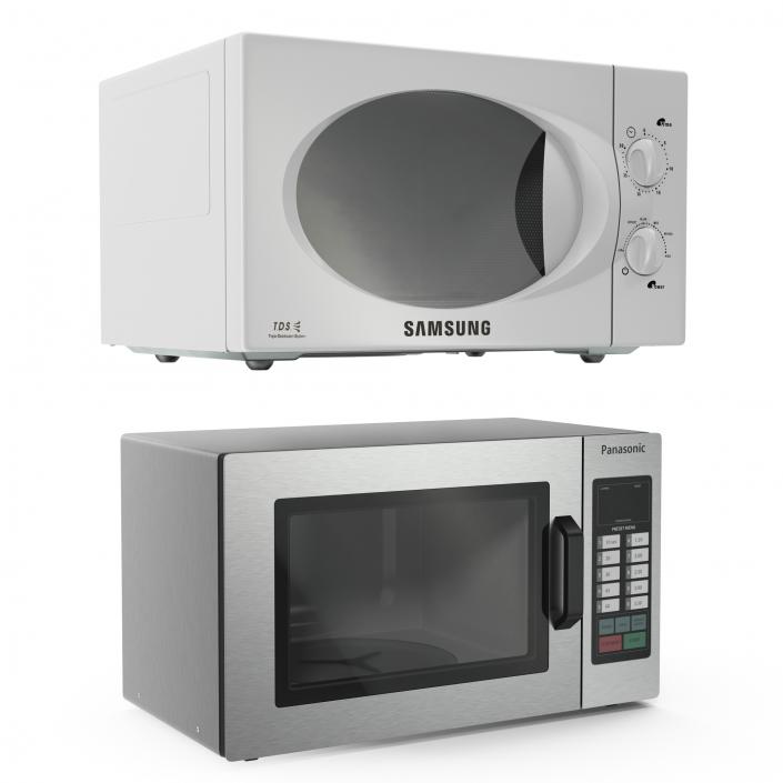 3D Microwave Ovens 3D Models Collection