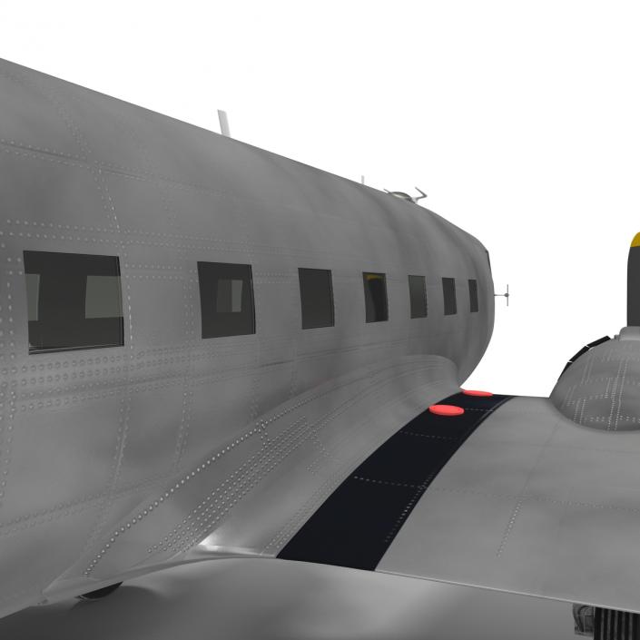 3D model Douglas DC-3 US Air Force