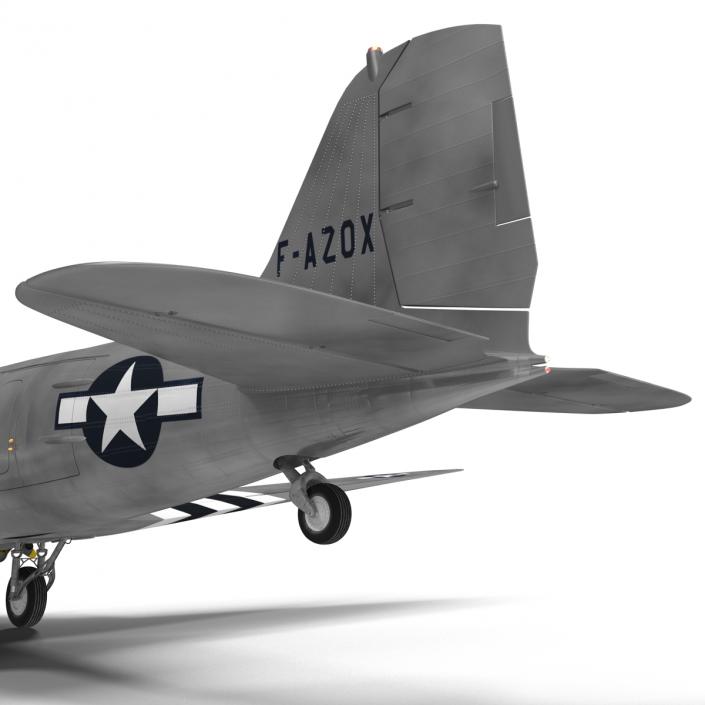 3D model Douglas DC-3 US Air Force