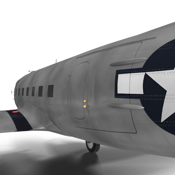 3D model Douglas DC-3 US Air Force