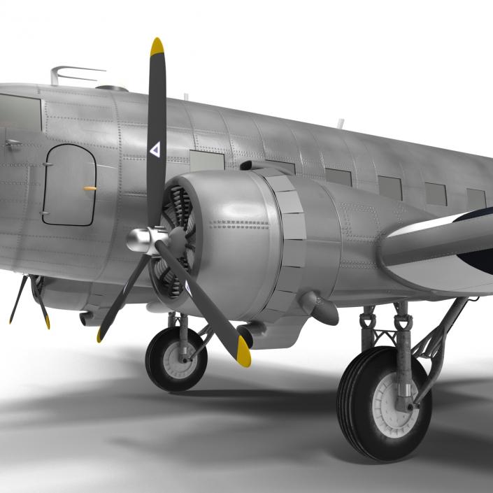 3D model Douglas DC-3 US Air Force