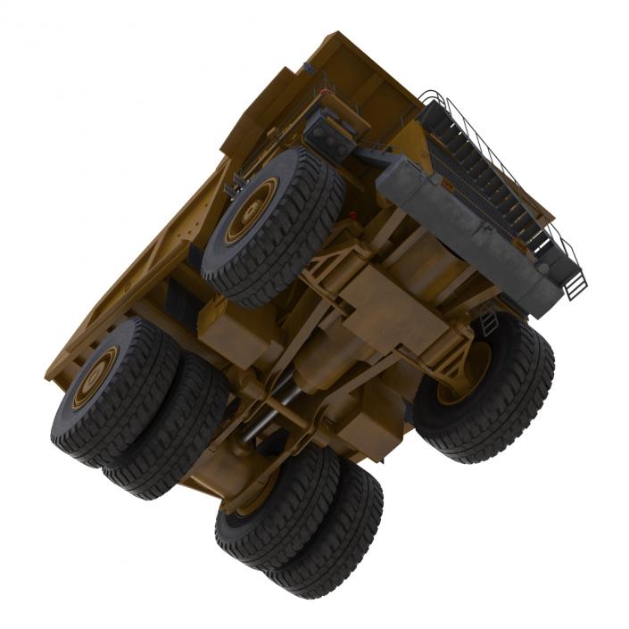 Haul Truck Generic Yellow Rigged 3D