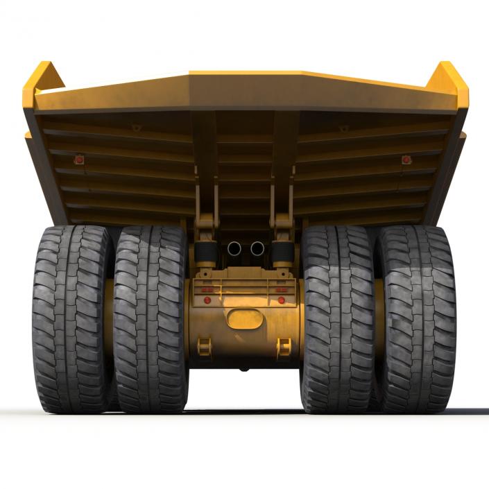 Haul Truck Generic Yellow Rigged 3D